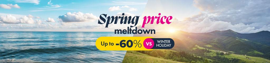 Spring by the Baltic, the mountains, or the Masurian Lakes? Fewer crowds, more relaxation, and up to 60% lower prices than wi